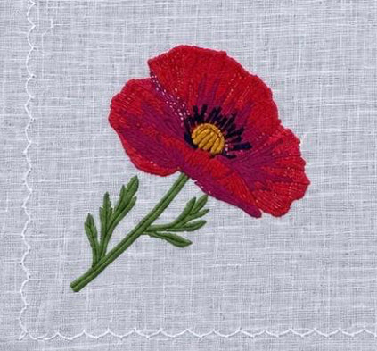 Mantel - Amapolas (105 x 105cm)
