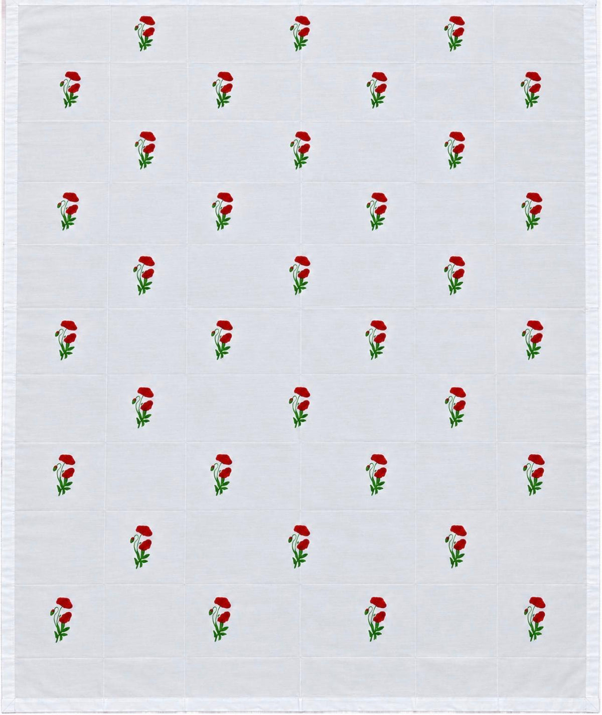 Mantel - Amapolas (35 flores - 200 x 140cm)