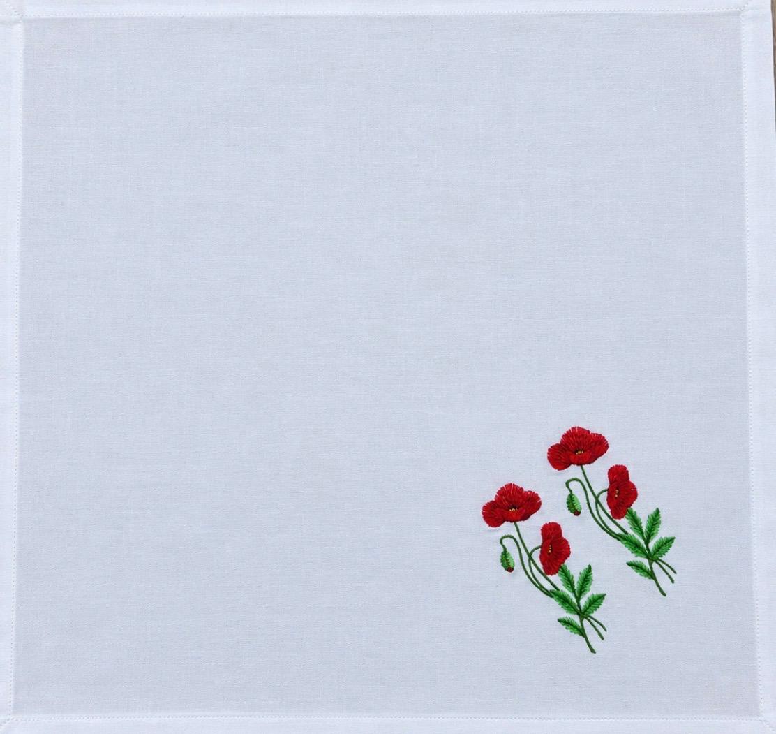 Pañuelos - Amapolas (45 x 45cm)