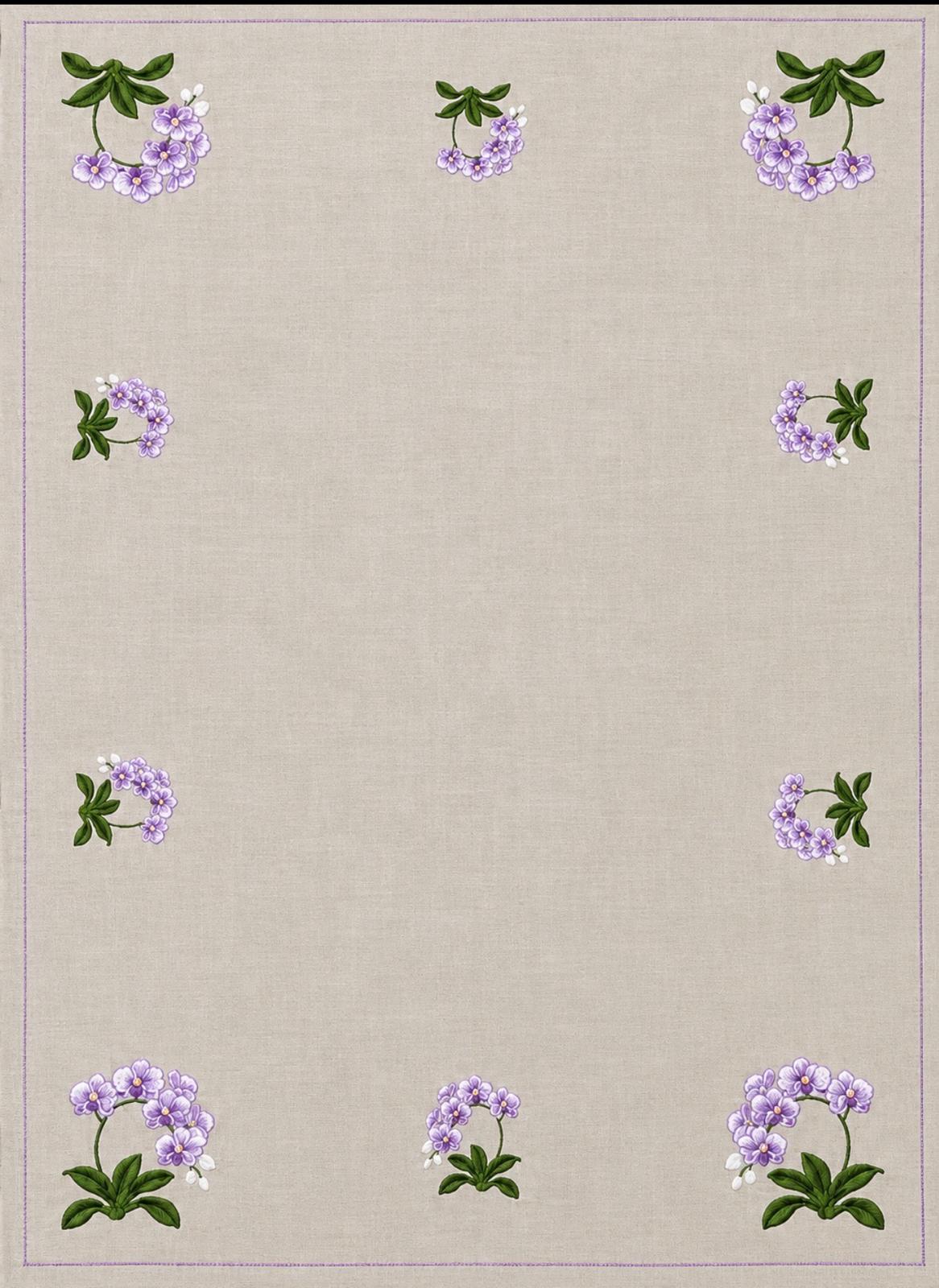 Mantel - Orquídeas (180 x 140cm)